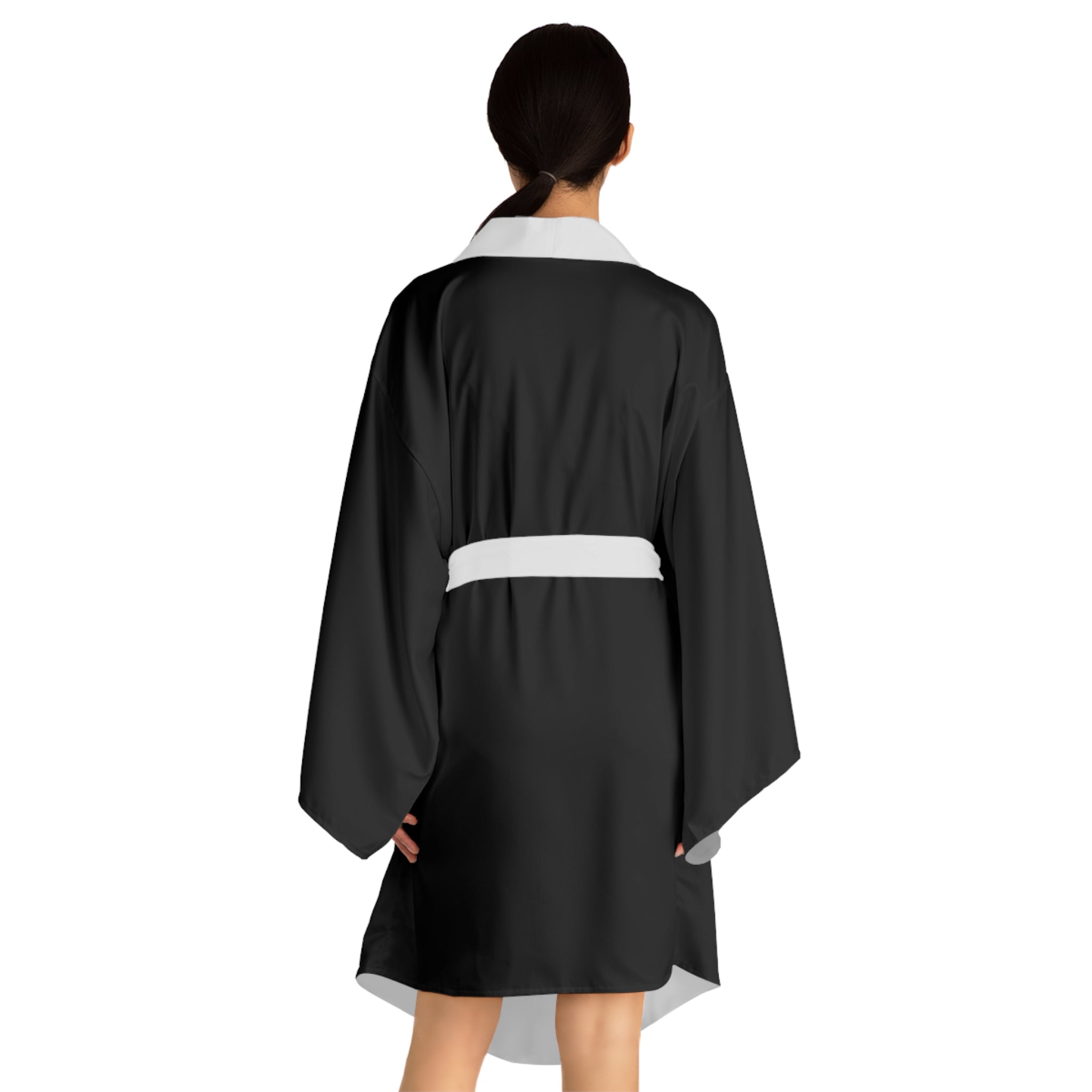 HA Black Kimono Robe —  Lightweight