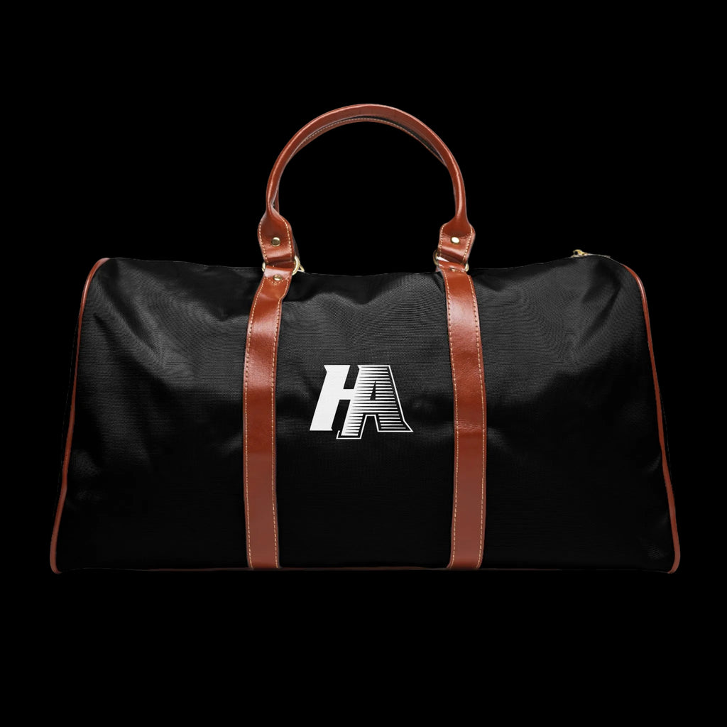HA Waterproof Leather-Travel Duffel Bag