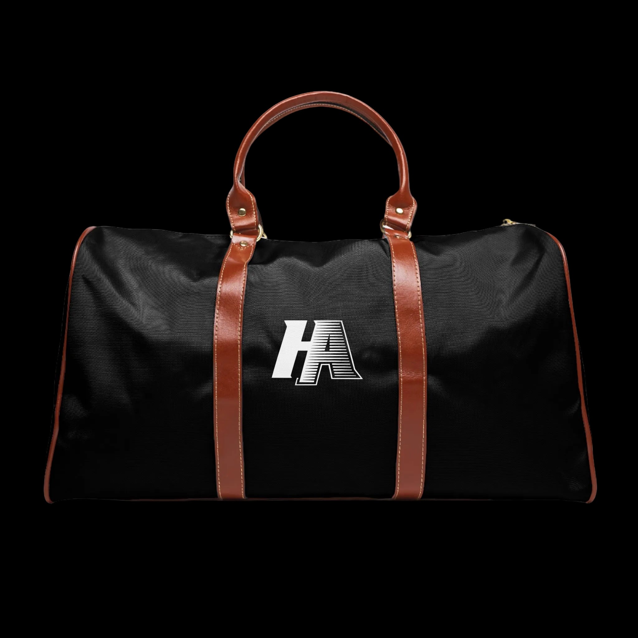 HA Waterproof Leather-Travel Duffel Bag
