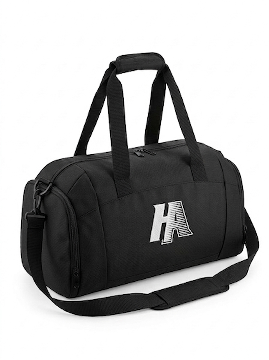 HA Athletic Gym Bag — Durable Duffle for Workout, Travel & Sports