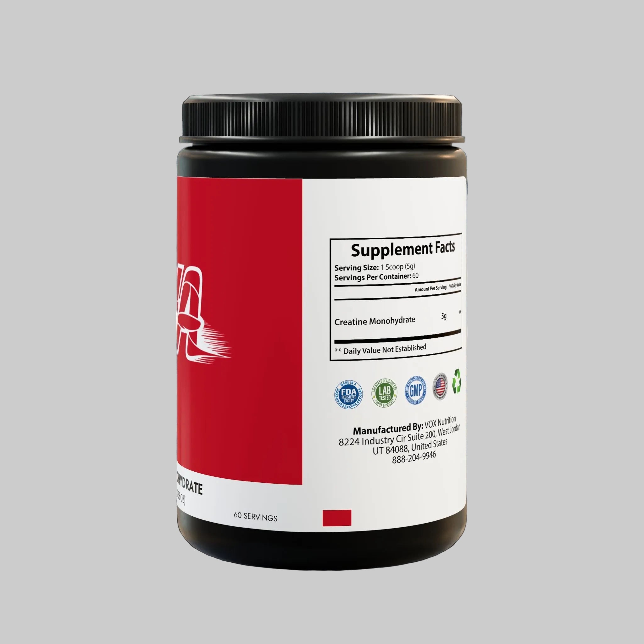 HA Creatine Monohydrate Supplement (300g, 10.58oz)