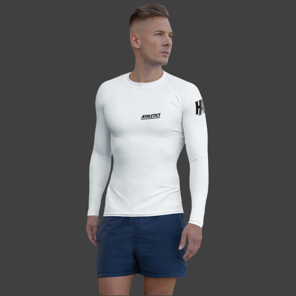 HA Men's White Athletics Long sleeve