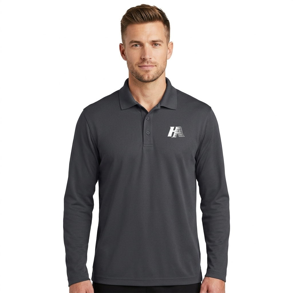 HA Men’s polo long sleeve shirt