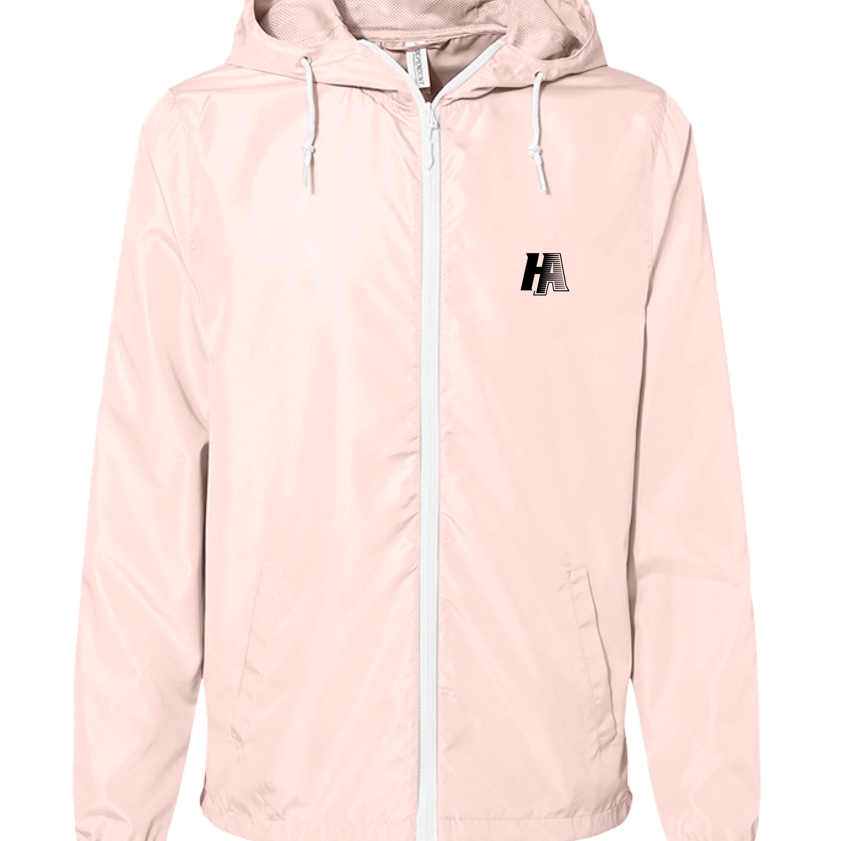 Blush/ White Zipper - FRONT